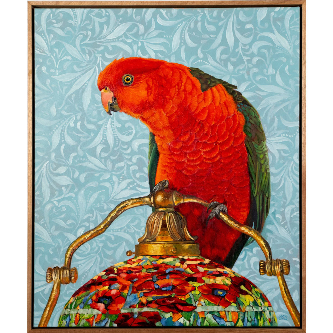 Fiona Smith - Wild Thing, King Parrot on Tiffany Lamp