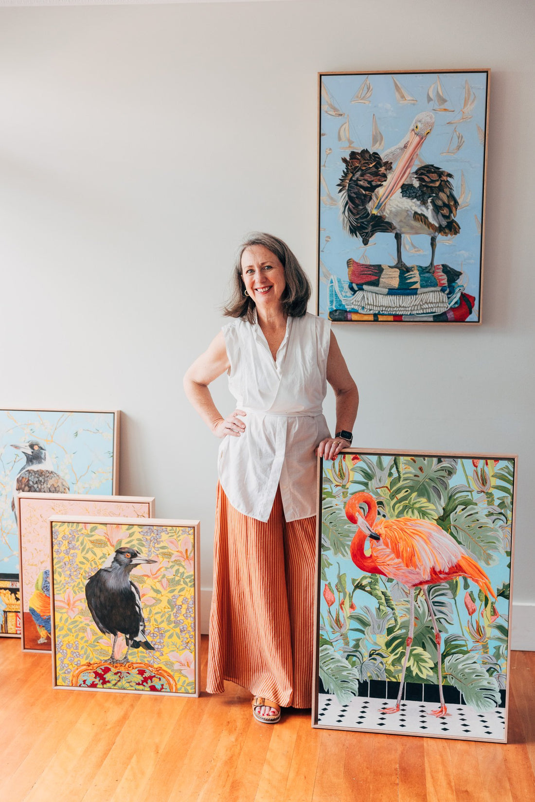 Fiona Smith - Wisteria Magpie