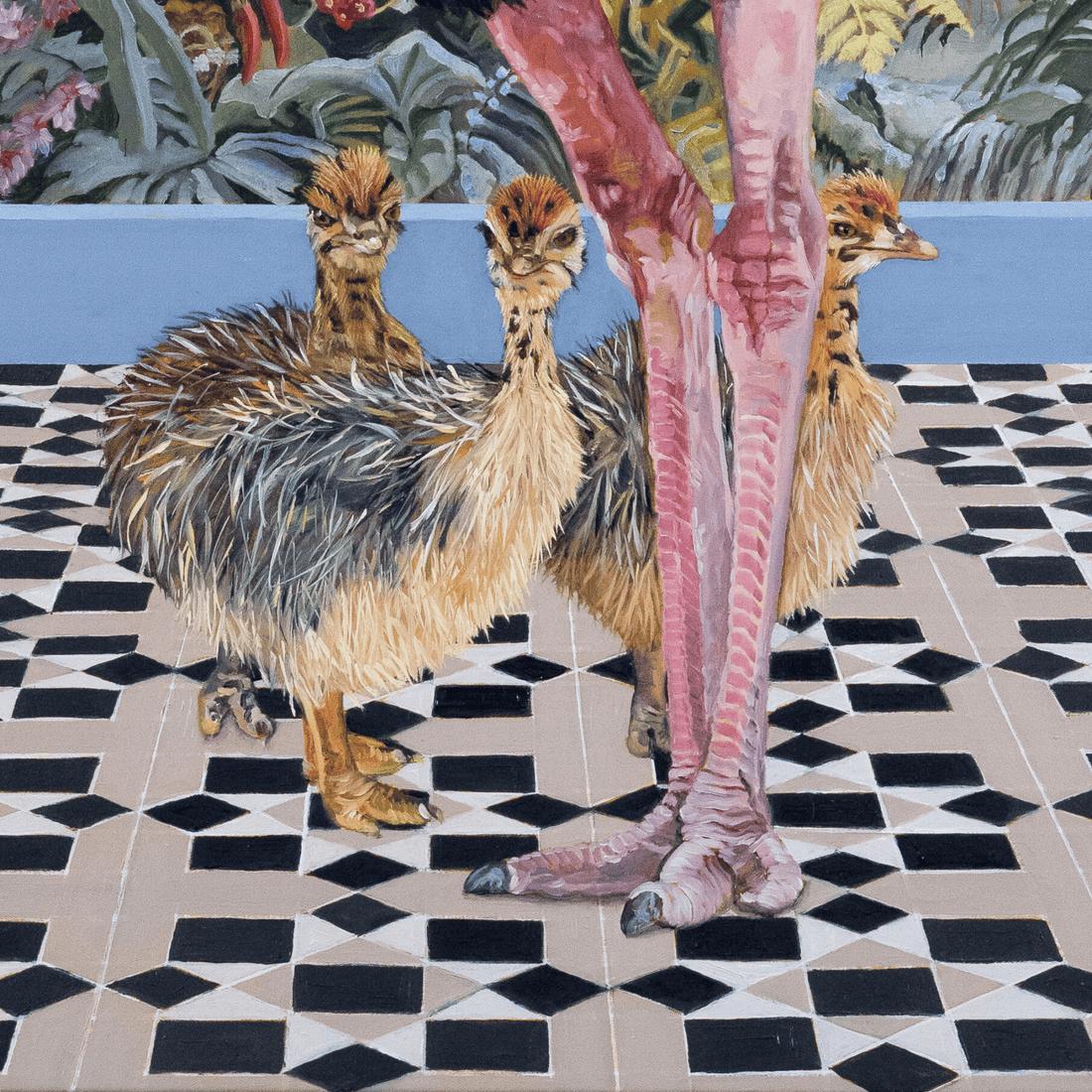 Fiona Smith - Baba of the Skoura Oasis, North African Ostrich