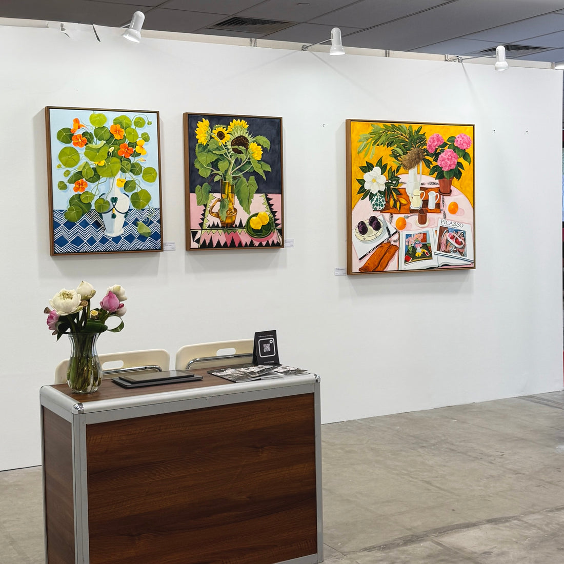 Melanie Vugich - The Happiest of Flowers on Inky Black