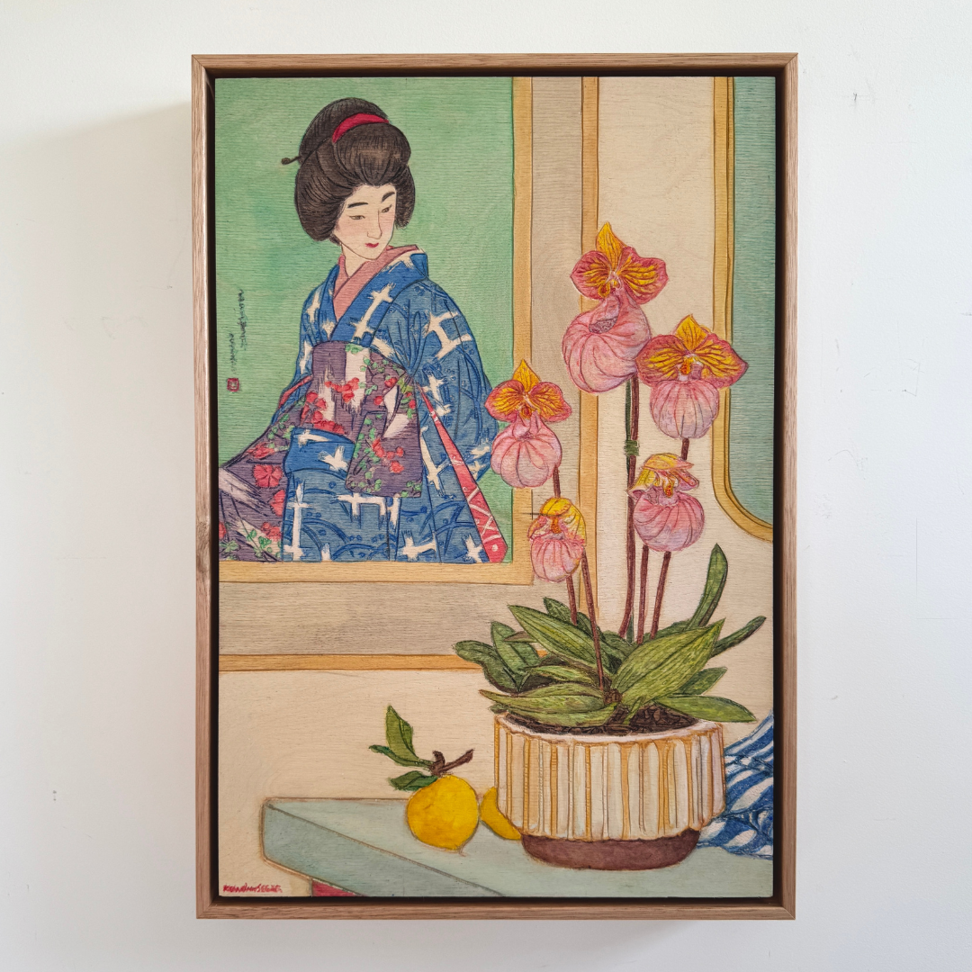 Kean Onn See - Lady Meets the Slipper (Slipper Orchid and Torii Kotondo)