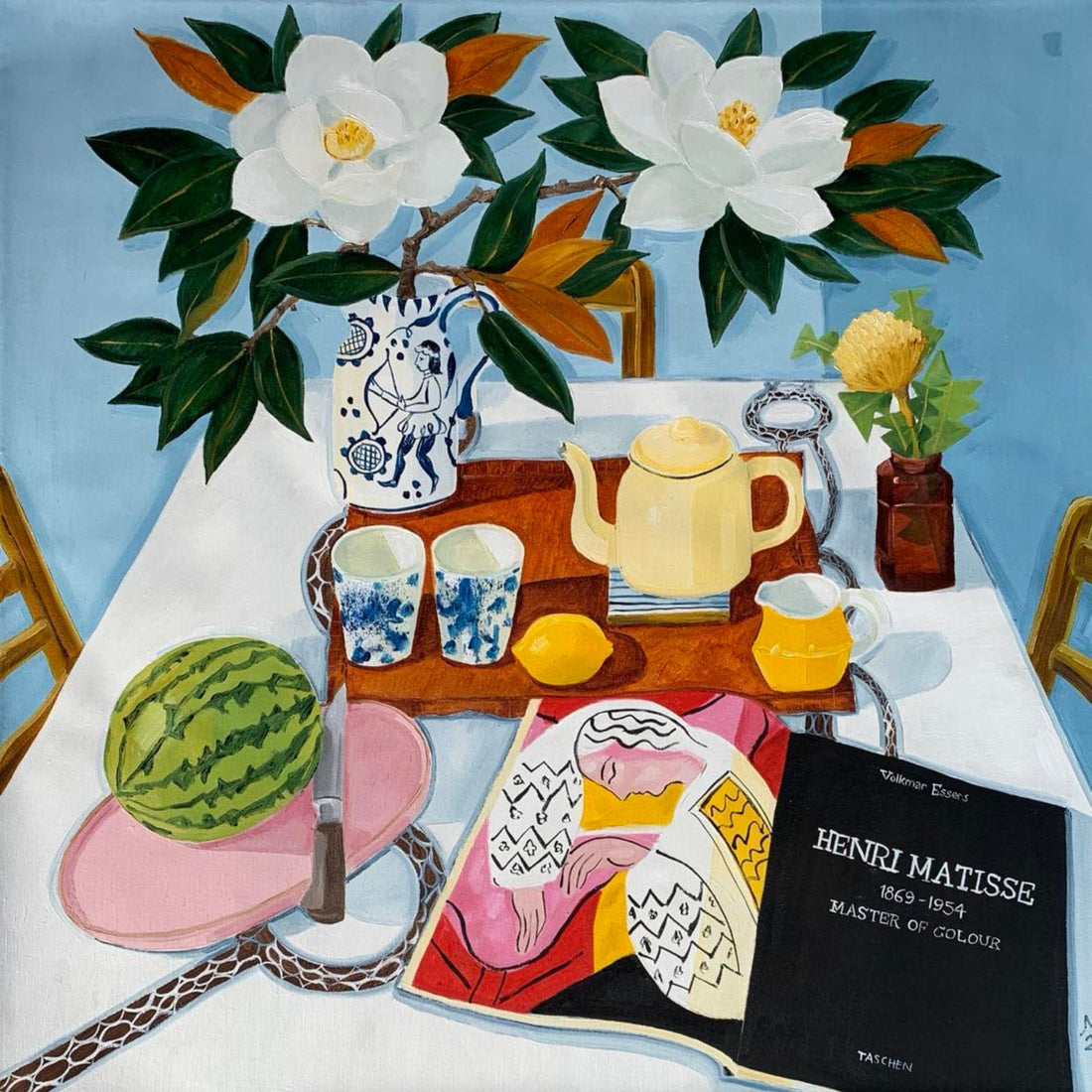 Melanie_Vugich_Southern_Magnolias_Oolong_Tea_for_Two_Australian_artist_SARAH_BIRTLES_art_advice